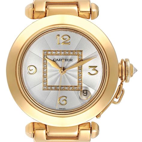 cartier watch pasha ladies|cartier pasha watch with diamonds.